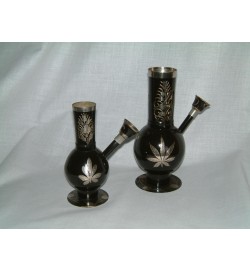 Hooka Pipe Brass/Black 7"